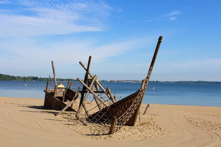 Strand in Zippendorf am Schweriner See