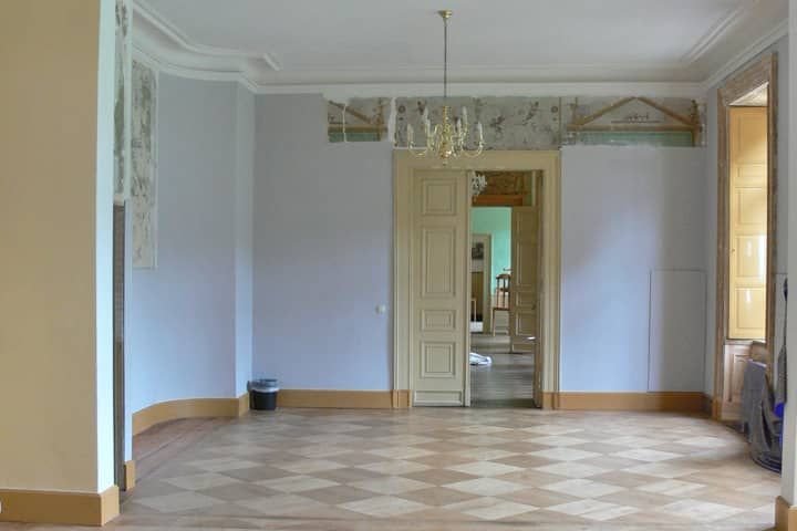 Saal im Schloss Dreilützow