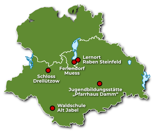 Gruppenunterkünfte in Westmecklenburg