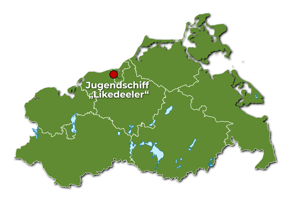 Jugendschiff Likedeeler in Mecklenburg-Vorpommern