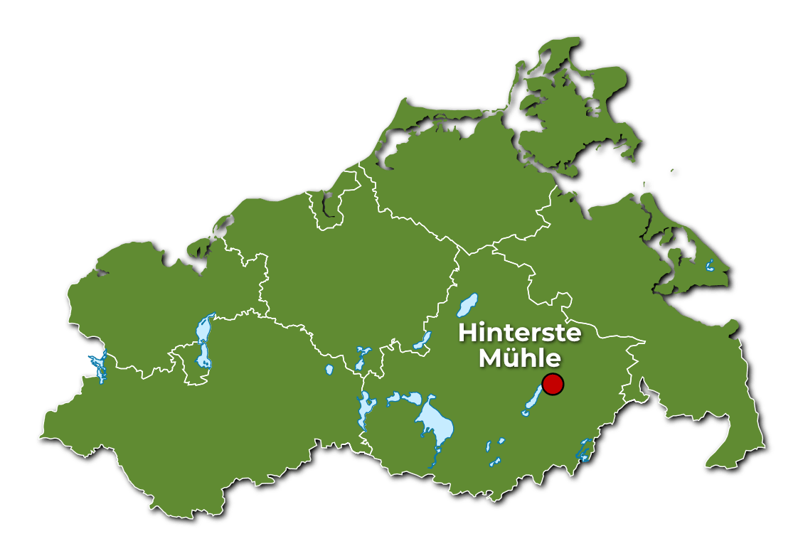 gruppenunterkunft Hinterste Mühle bei Neubrandenburg in Mecklenburg-Vorpommern