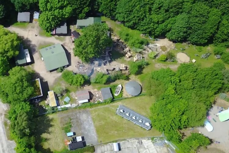 Luftbild Grundstück Lernort Raben Steinfeld