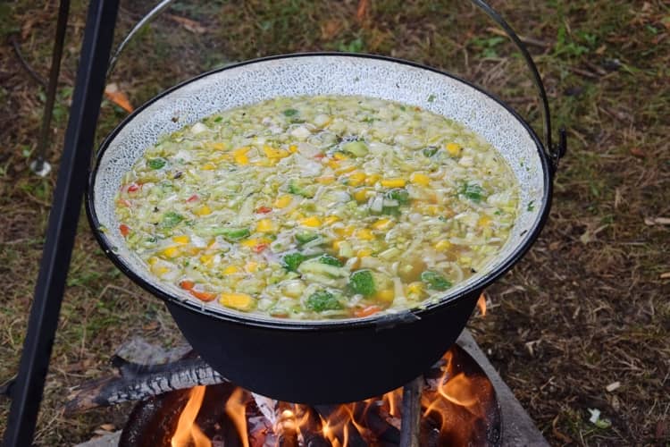 Waldschule Alt Jabel Feuersuppe