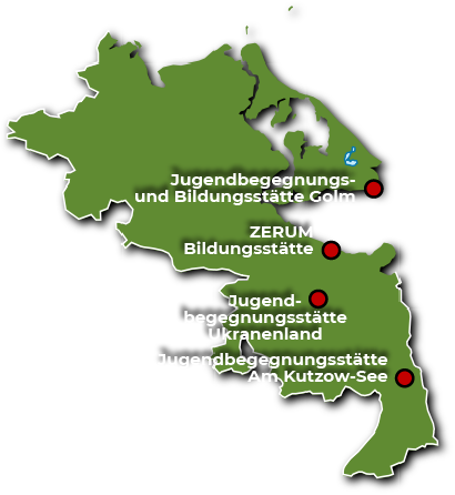 Gruppenunterkunft Mecklenburg-Vorpommern - Karte SLH am Stettiner Haff