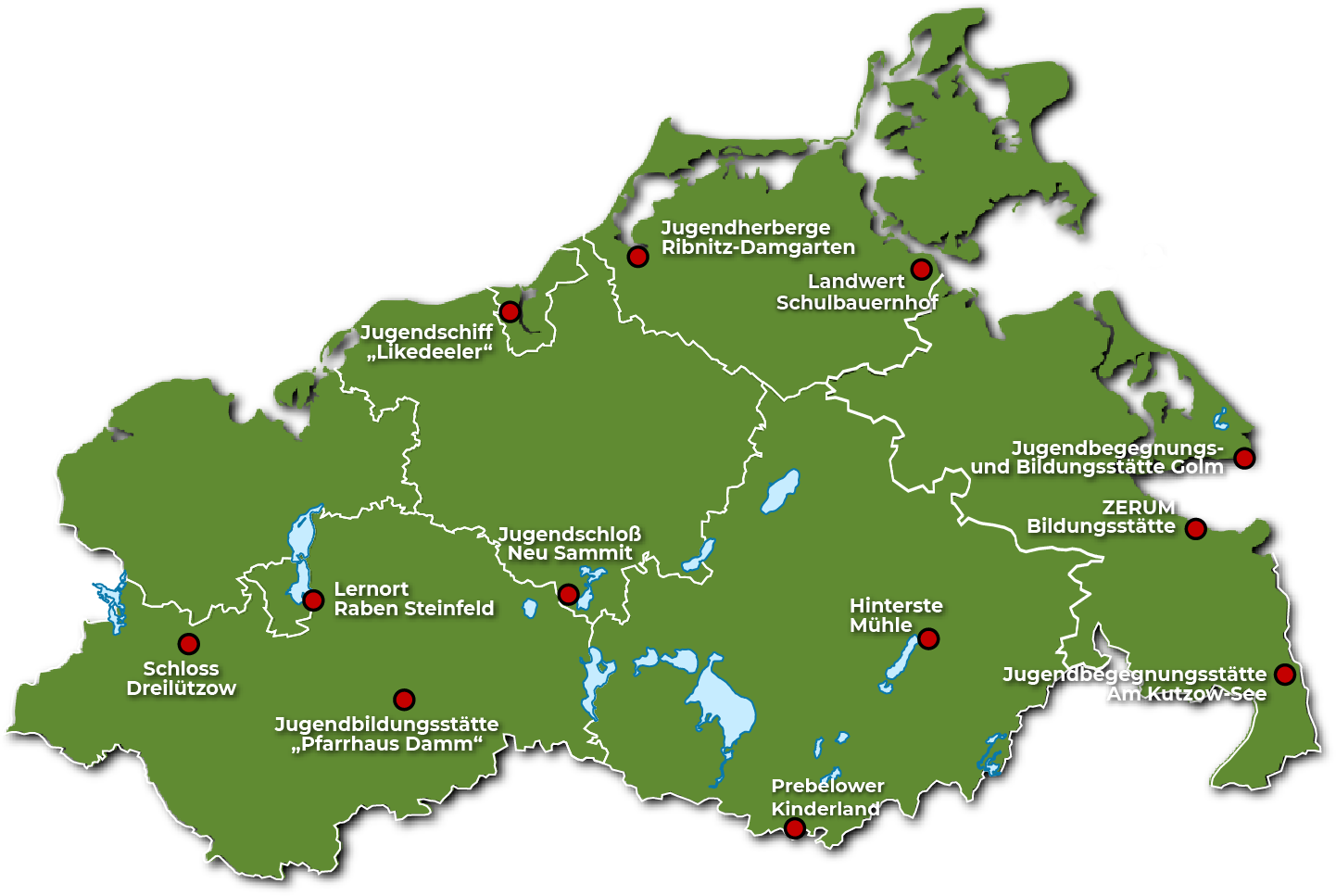 Gruppenunterkunft Mecklenburg-Vorpommern - SLH für Freunde & Familien