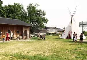 Gruppenunterkunft MV - Landwerthof Schulbauernhof - Tipi