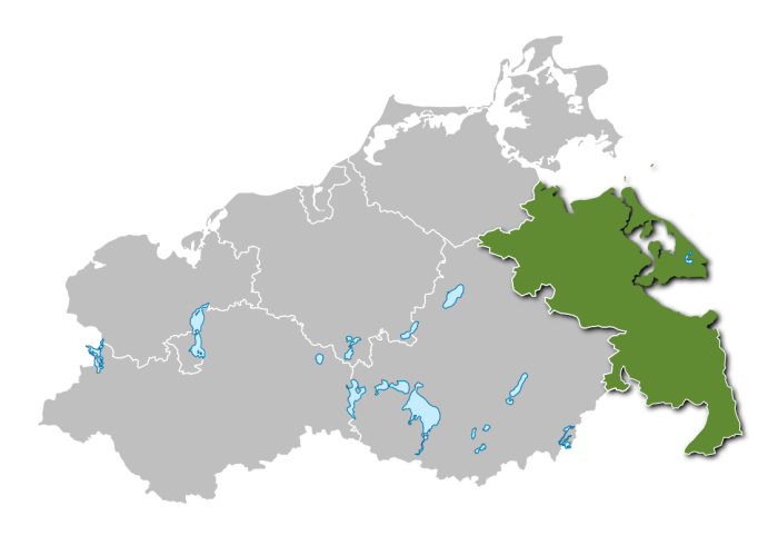 Stettiner Haff in Mecklenburg-Vorpommern