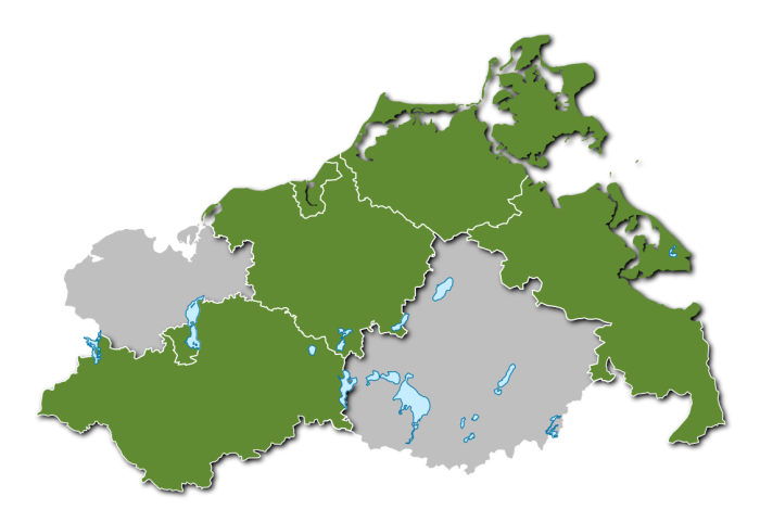 Regionen am Wasser in Mecklenburg-Vorpommern
